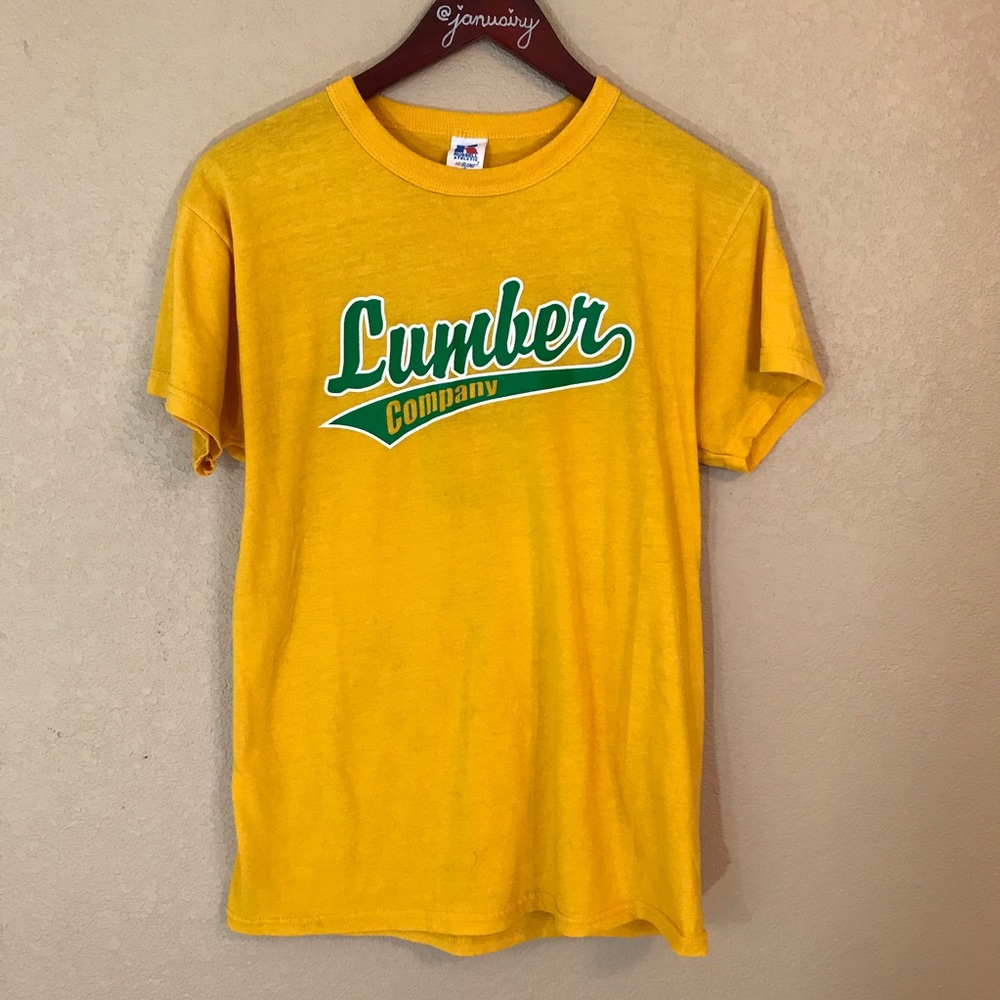 Vintage sports style short sleeved tee